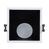 Foco Downlight Cuadrado 45º Gu10 6w Corte 85x85 Mm Bajo Ugr Pc Negro Blanco Cálido No Flicker 3000k