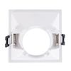 Foco Downlight Cuadrado 45º Gu10 6w Corte 85x85 Mm Bajo Ugr Pc Negro Blanco Cálido No Flicker 3000k