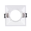 Foco Downlight Cuadrado Gu10 6w Corte 85x85 Mm Bajo Ugr Pc Negro Blanco Cálido No Flicker 3000k