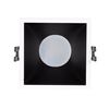 Foco Downlight Cuadrado Gu10 6w Corte 85x85 Mm Bajo Ugr Pc Negro Blanco Cálido No Flicker 3000k