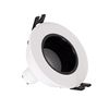 Foco Downlight Cónico Gu10 6w Corte Ø 75 Mm Bajo Ugr Pc Blanco Cálido No Flicker 3000k