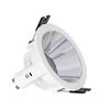 Foco Downlight Cónico Gu10 6w Corte Ø 75 Mm Pc Galvanizado Bronce Blanco Cálido No Flicker 3000k