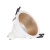 Foco Downlight Cónico Gu10 6w Corte Ø 75 Mm Pc Bronce Blanco Cálido No Flicker 3000k