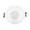 Foco Downlight Cónico Gu10 6w Corte Ø 85 Mm Pc Negro Blanco Frío No Flicker 6500k