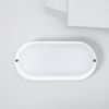 Plafón Led 25w Oval Para Exterior 96x198 Mm Ip65 Hublot White Blanco Frío 5000k