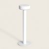 Lámpara De Mesa Led 2w Portátil Con Batería Usb Recargable Bunza Blanco