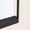 Baliza Sobremuro Exterior E27 Aluminio 21cm Kubon   Negro