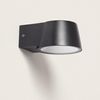 Aplique De Pared Exterior Led 7w Aluminio Dumai Negro Mate