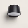 Aplique De Pared Exterior Led 7w Aluminio Dumai Negro Mate