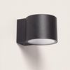 Aplique De Pared Exterior Led 7w Aluminio Kudu Negro Mate