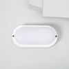 Plafón Led 15w Oval Para Exterior 85x173 Mm Ip65 Hublot White Blanco Frío 6500k