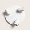 Lámpara De Techo Circular Orientable Metal 3 Focos Whitstable Blanco