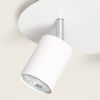 Lámpara De Techo Circular Orientable Metal 3 Focos Whitstable Blanco