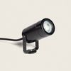 Foco Exterior Led Con Pincho Leaf Para Bombilla Gu10 Negro