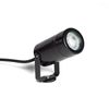 Foco Exterior Led Con Pincho Leaf Para Bombilla Gu10 Negro