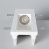 Aplique De Pared Integración Escayola/pladur Para Bombilla Led Gu10 / Gu5.3 Corte 353x103 Mm Blanco