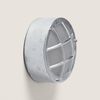 Plafón Circular Para Exterior Ø200 Mm Hublot Acero Galvanizado Coastal Fjord Plata