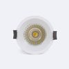 Foco Downlight Led 12w Circular Mini Regulable Dim To Warm Corte Ø 65 Mm Blanco