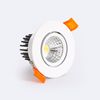 Downlight Led 5w Circular Regulable Dim To Warm Corte Ø 50 Mm Blanco