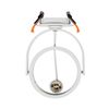 Aro Downlight Empotrable Circular Direccionable Para Bombilla Led Gu10 Ar111 Blanco