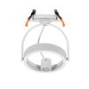 Aro Downlight Empotrable Circular Direccionable Para Bombilla Led Gu10 Ar111 Blanco