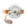 Aro Downlight Empotrable Circular Direccionable Para Bombilla Led Gu10 Ar111 Blanco