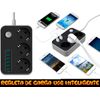 Regleta De Carga Usb Inteligente Para La Ue