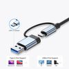 Hub Usb 5 En 1 Con Lector De Tarjetas Sd Y Microsd, Usb3 Y Usb-c A Usb3 Y Usb2