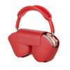 Auriculares Bluetooth De Diadema Klack Pro Rojo Cascos Con Funda Plus