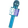 Micrófono Karaoke Bluetooth Klack , 4 En 1 Microfono Inalámbrico Portátil  Para Niños, Musica, Función De Eco, Compatible Con Android, Pc Azul