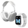 Pack Smartwatch Klack Con Auriculares De Diadema Klack Bluetooth Blanco