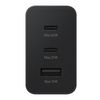 Cargador 65w Klack Usb-c Adaptador De Dos Puertos Usb-c Y Un Puerto Usb-a - Negro  | Compatible Iphone Samsung Universal Super Rapido