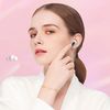 Auriculares Bluetooth 5.3 + Edr Klack Kapro138, Cascos Transparentes Con Alimentación Led Y Pantalla Digital - Rosa