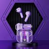 Auriculares Bluetooth 5.3 Inalámbricos Klack Airmars Xkt15 Especial Juegos, Diseño Único, Baja Latencia - Morado