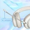 Auriculares Bluetooth Klack Inalámbricos Sy-t1 Plegables Cascos Con Micrófono Desmontable Y 20h De Autonomía - Beige