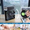 Ventilador Klack Portatil Enfriador De Aire 4 En 1 - Ventilador, Humidificador, Aromaterapia Y Luz Led De Colores Verde