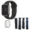 Smartwatch Klack T10 Pro Max, Reloj Inteligente Con 4 Estilos De Correas Y Protector De Pantalla - Negro