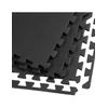 Esterilla Puzzle Para Suelos De Gimnasio Y Fitness  Negro  Protección De Goma Espuma, Tatami Puzzle Expandible 4 Unid 60x60
