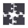 Esterilla Puzzle Para Suelos De Gimnasio Y Fitness  Negro  Protección De Goma Espuma, Tatami Puzzle Expandible 4 Unid 60x60