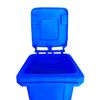 Contenedor De Basura Reciclables De Colores Con Ruedas   Mango Antideslizante  120 L (azul)jardin202