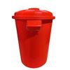Cubo Basura De Plástico Con Tapadera  Cubo Almacenaje Y Reciclar  50 Litros (rojo)jardin202