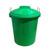 Cubo Basura De Plástico Con Tapadera  Cubo Almacenaje Y Reciclar  50 Litros (verde)jardin202