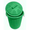 Cubo Basura De Plástico Con Tapadera  Cubo Almacenaje Y Reciclar  50 Litros (verde)jardin202