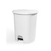 Cubo Basura Plástico Moderno  Apertura Con Pedal  Cubo Reciclar  27 Litros (blanco - Blanco)jardin202