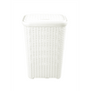 Pongotodo Diseño Rattan Para Colada 60l - Cesto Para La Ropa Sucia  60 Litros (blanco)jardin202