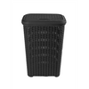 Pongotodo Diseño Rattan Para Colada 60l - Cesto Para La Ropa Sucia  60 Litros (negro)jardin202