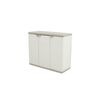 Armario Medio  De 2 Estantes  3 Puertas  Titanium Beige  105x44x88 Cm  Beige