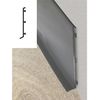 Rodapie Aluminio Labio Inferior  X5 Unds  Seleccione Color Y Medida  150mm Alt. 3m Larg. (gris-metalizado)jardin202