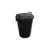 Cubo De Basura Industrial Robusto De 100 Litros - Contenedor De Residuos Duradero Y Fácil De Limpiar  100 Litros (negro)jardin202