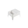 Set Costa - Elegante Conjunto Blanco Con 2 Sillas Y Mesa Auxiliar Con Cajón De Almacenamiento  Set (blanco)jardin202